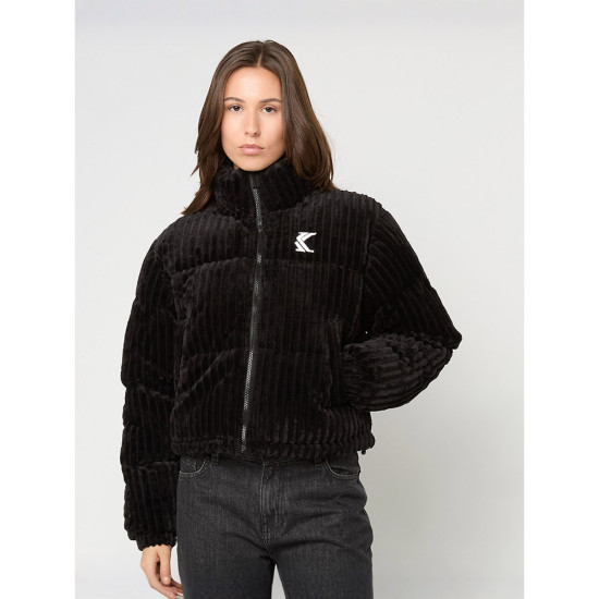 Karl Kani Γυναικείο μπουφάν Fuzzy Corduroy Short Puffer Jacket